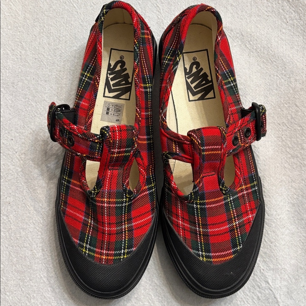 Vans Style 93 Red and Black Plaid - size 6 1/2 NWOB - Picture 5 of 7
